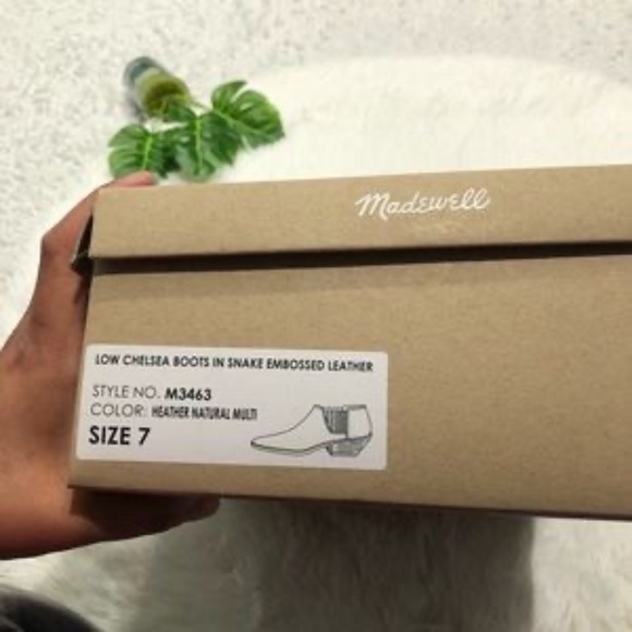 Madewell Sonia Low Leather Chelsea Boots Heather - Picture 8 of 8